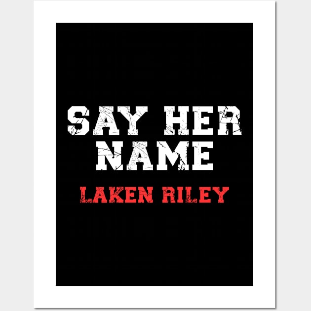 say her name laken riley Wall Art by DesignergiftsCie